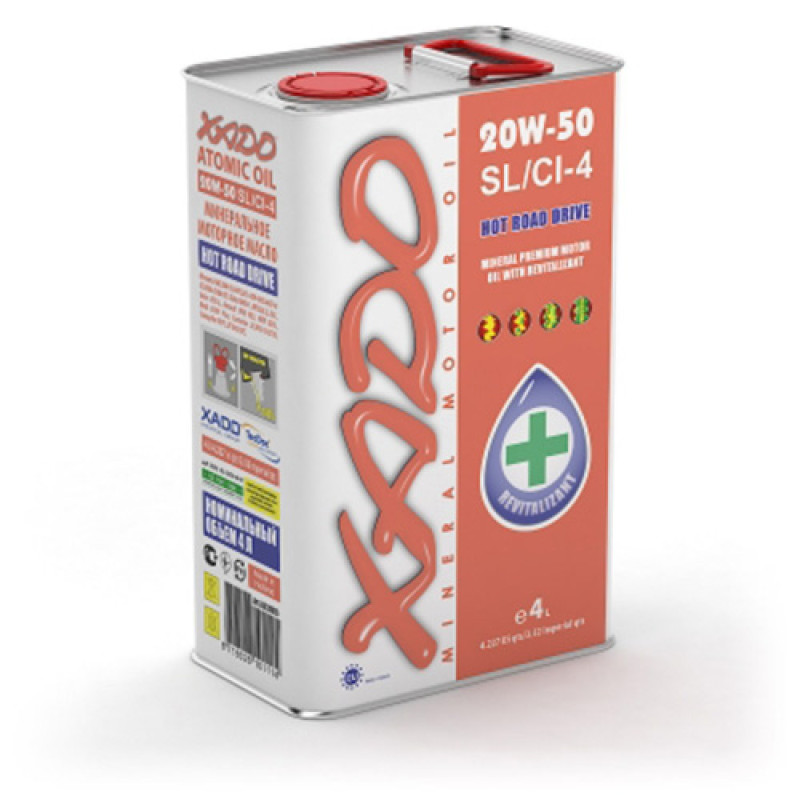 XADO Atomic Oil  20W-50 SL/CI-4 4L